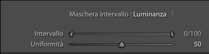 lightroom raw range mask luminosità
